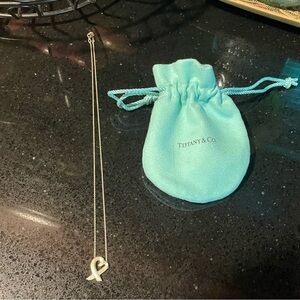 Tiffany and Co. Paloma Picasso Loving Heart Sterling Silver Necklace